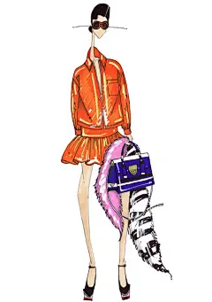 欧美人物穿搭手绘插画 礼服 #搭配##插画# #手绘#  #礼服#