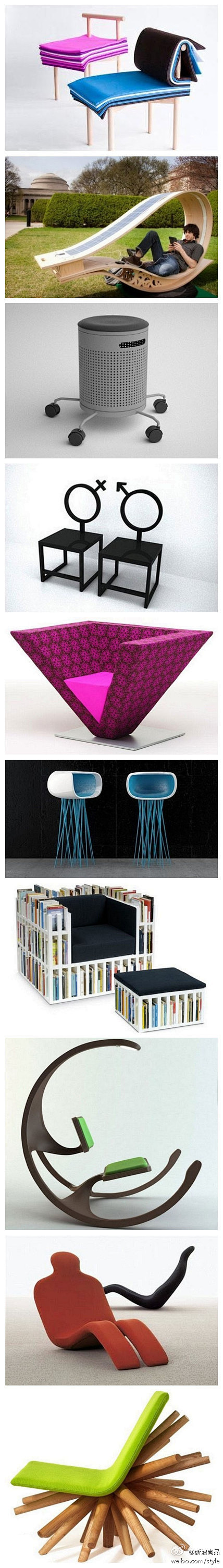 【创意座椅设计】你见过最新潮最有创意的椅...