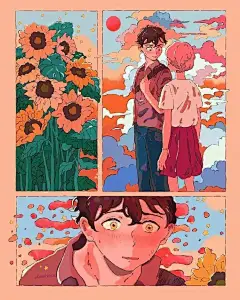 超棒的漫画分镜式构图！温柔治愈故事插画，每幅画就是一个美好的故事~_Biiru : 来源：彩铅水彩绘 ...... 作者：插画师 Biiru ins：dalbiiru （素材仅供分享学习，不得用于任何商业用途） —END—…