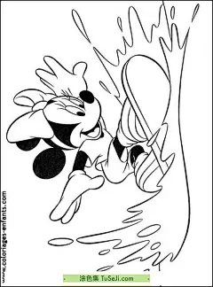 11张在滑板上冲浪的女孩子卡通儿童涂色画打印大图！ | 涂色集，涂色画打印大图 : 在水上活跃起来的好方法是乘坐脚踏船巡游！我记得小时候我们在带池塘或湖泊的露营地等地方度假时尝试过这些。有时当地公园会在湖上出租这些。我的孩子们很幸运，因为他们的祖母恰好有一个供他们在营地玩耍！他们喜欢那个东西！去年，他们的腿有点短，所以大人 11张在滑板上冲浪的女孩子卡通儿童涂色画打印大图！