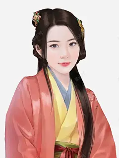 古代美女高清素材 中国风 人物 卡通 古代 古代美女 古风 唯美 手绘 美女 免抠png 设计图片 免费下载