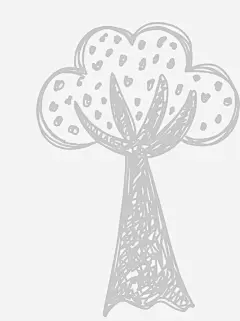 粉笔时尚手绘苹果树