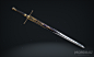 Royal Sword, Lucas Bori : ingame asset for the Kickstarter exclusive weapon designed after Guillem Dauden's concept (https://www.artstation.com/artwork/J8nem).