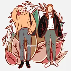 小清新少女文艺风手绘小插画图片大小2000x2000px 图片尺寸1.74 MB 来自PNG搜索网 pngss.com 免费免扣png素材下载！活泼女孩#卡通手绘#可爱少女#毛衣#棉服#牛仔裤#女生#手绘清新植物#