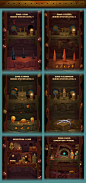 Deep Town:Mining Factory : Mobile Game Economical Strategy Genre IOS App Store Android Google Play Bots Robots Mining Buildings Resources Gold Silver Gem Coin Spells Dig Bosses Animations