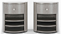Pair of Drum Arc Bedside Tables - LuxDeco.com : Buy Black & Key Pair of Arc Bedside Tables Online at LuxDeco. The drum-shaped designs are kept desirably simple with built-in drawers and shelving units. 