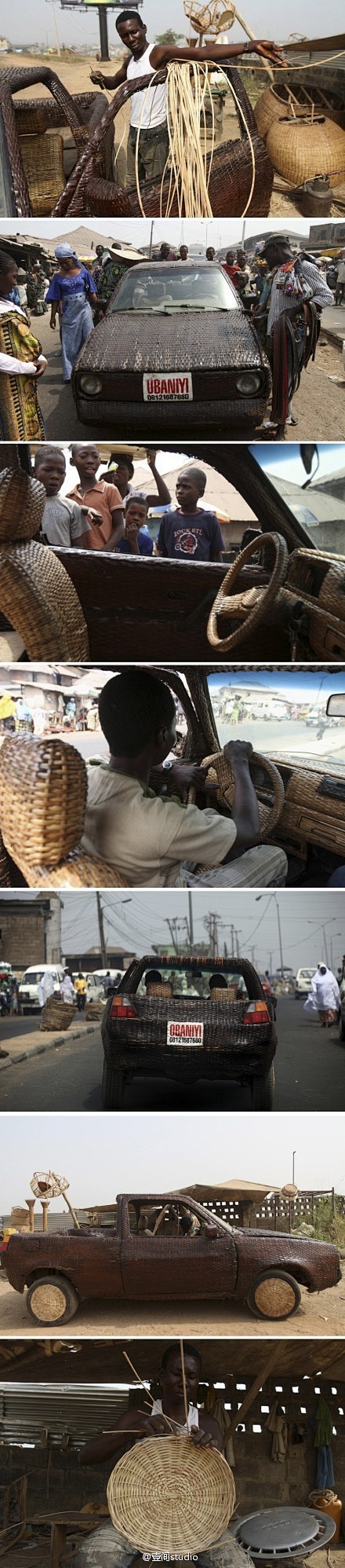 [【艺术创意】手工编织的汽车！] 尼日利...