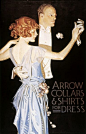 Poster Print-ARROW SHIRT COLLAR AD. American advertisement by J.C. Leyendecker for Arrow Collars & Shirts-16"x23" Poster sized print made in the USA