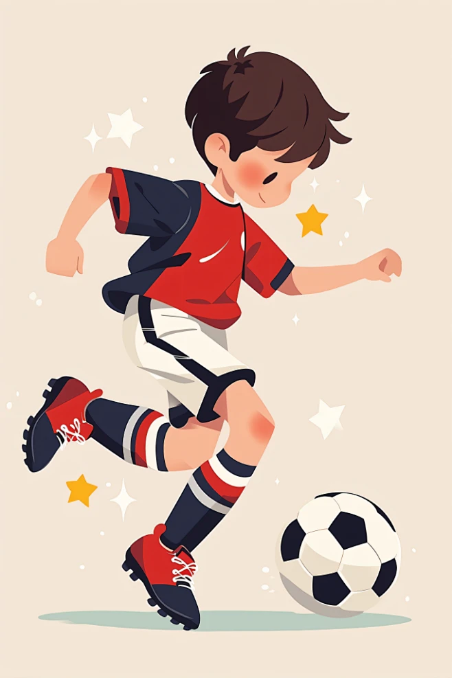 欢乐儿童六一儿童节扁平化大小孩插画