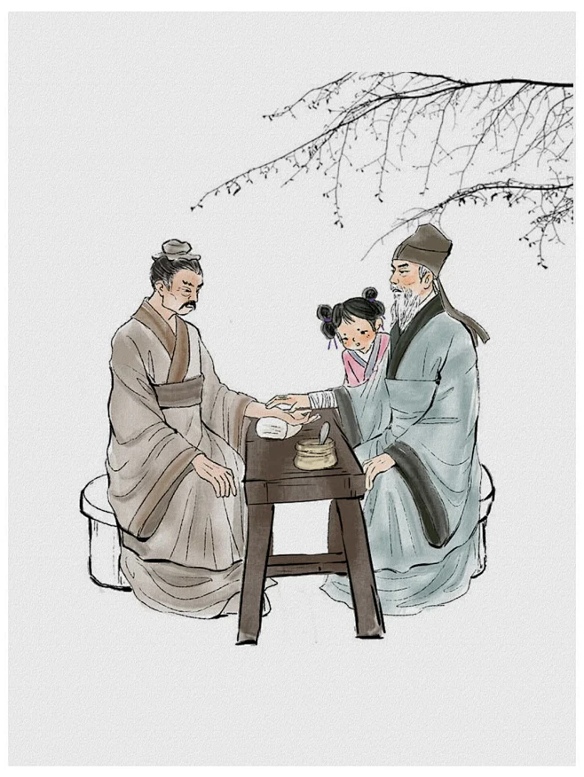 传统文化|古风中医插画|免扣素材-花瓣网