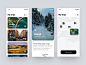 My trips (iOS) destination route holiday vacation interface iphone x ios12 ios11 wip ui