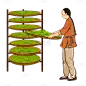 炒茶晾茶传统技艺贴纸