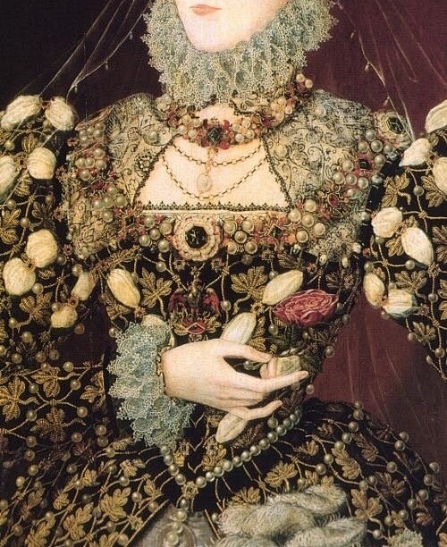油画中那些贵妇美轮美奂的服饰细节  ​​...