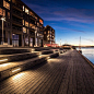 Lighting at Sørenga, Oslo, Norway. iGuzzini on Instagram. #iGuzzini #l #architecture #led