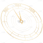 春节2024元旦倒计时跨年过年烫金鎏金烟花时钟元素素材