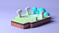 Small Lands : Some lands that i tried t oreproduce in 3D. Original concepts by: yao yao 