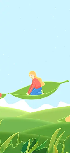 夏至节气海报AI矢量模版