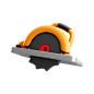 Construction Bucket 3D Icon