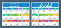 多色的,日历,2021,十月,贺卡,月,一月,模板,3到4个月,个人备忘录