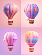 natasha80_Hot_air_balloon3d_iconcartoon_clay_Material_isometric_df39f54e-5e09-4e1c-8d98-8fdcd861b7e3.png (1856×2464)