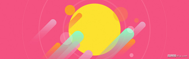 纯色扁平海报背景图banner