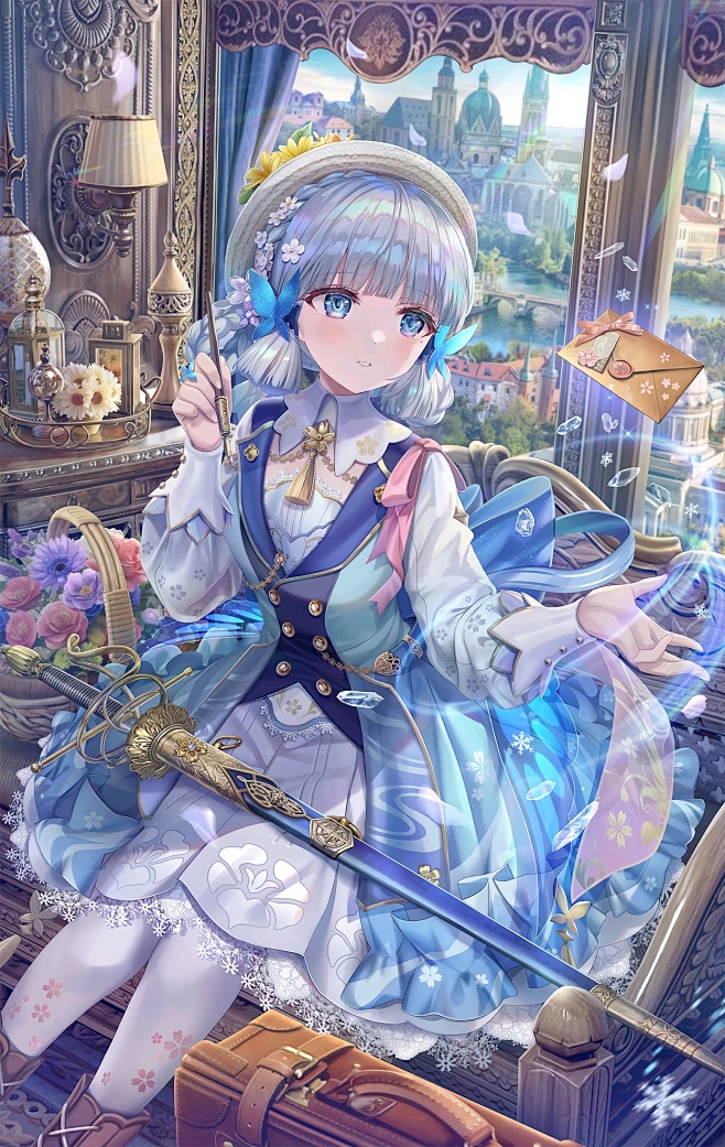 原神 神里凌华 画师：torino-花瓣网