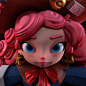Candy Witch (Concept By ROOM 8 STUDIO), Erick Jaramillo : "I present to you The Candy Witch, A really sweet little girl with dangerous power" I know I'm late for the Halloween wave but here it is my 3D Model based in the great Room 8 Studio's Co