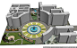 一套完整的喷泉广场景观（包括CAD SketchUp）()