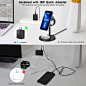 Amazon.com: 3 in 1 Magnetic Wireless Charging Station for Apple Series, 15W Fast Magsafe Charger Stand for iPhone 14/Pro/Pro Max/Plus/13/12 Series, AirPods 3/2/Pro, Apple Watch, with QC3.0 Adapter, Black : Cell Phones & Accessories