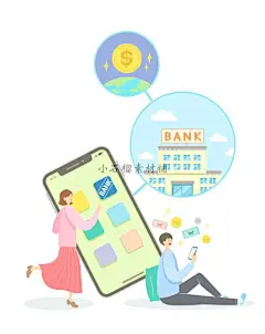 情侣夫妻理财购物学习研究植树手机卡通插画PSD设计素材psd403-淘宝网