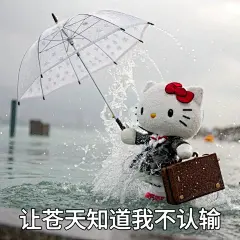 HelloKitty｜打工人下雨天上班表情包 - 小红书