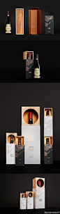 包装设计灵感 红酒包装设计 高档红酒包装 创意红酒包装盒 大气红酒礼盒包装 高端红酒开窗式包装盒