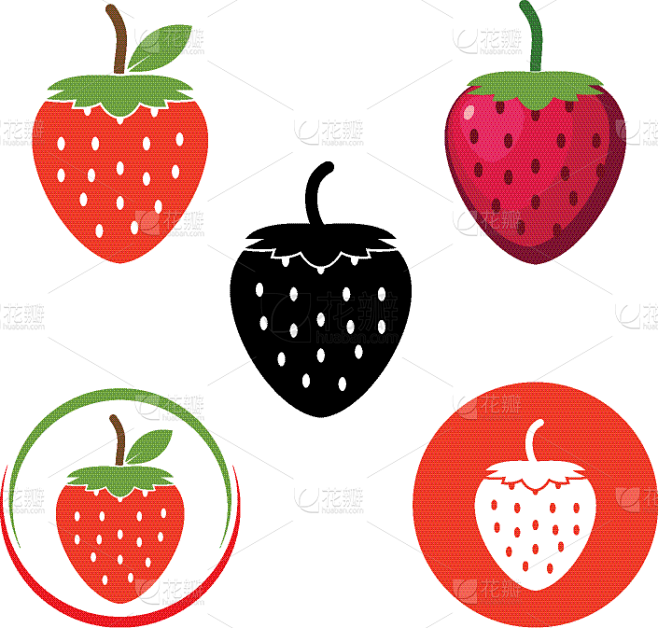 strawberry icon logo