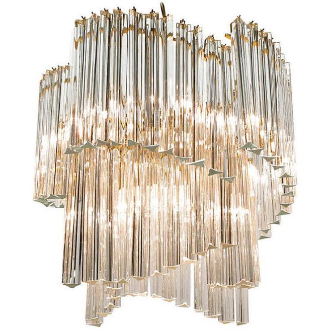 A chandelier just li...