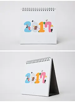 LINE FRIENDS 家族2017新年台历 动漫周边桌面工作台历-tmall.com天猫