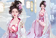 尤二姐出稿，这个角色非常惨，所以我要把她画漂亮一些，当然原著里她的颜值在红楼众女子中也是数一数二的 #红楼梦 #尤二姐 #红楼二尤#立绘 #易次元 #橙光游戏 #闪艺 #古风插画 #壁纸 #寻找小红书绘画大神 #板绘 - 小红书