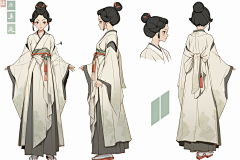 AI · 国风 - 女-花瓣网|陪你做生活的设计师 | 插画设定图 游戏资源-淘宝网