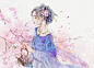 古风少女头像_小黑牙爱画画__插画师作品_涂鸦王国gracg.com