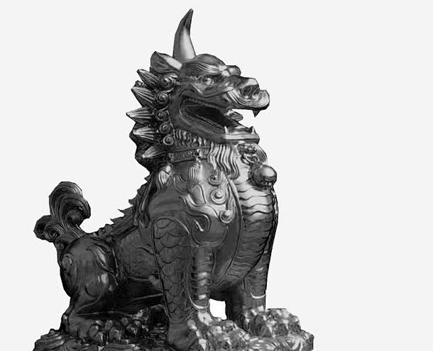 实拍山海经古代神兽獬豸
