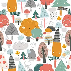 可爱风幼儿园手绘插画设计