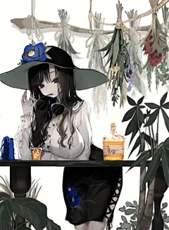 来自日本插画师的一组人物造型唯美的插画作品！画风相当养眼！