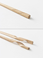 Rassen chopstick. Nendo. Reinvents the Chopstick by turning two into one