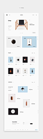 Minimalist e-commerce website design with clean and easy interface