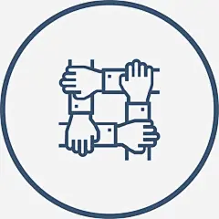 手拉手团结图标