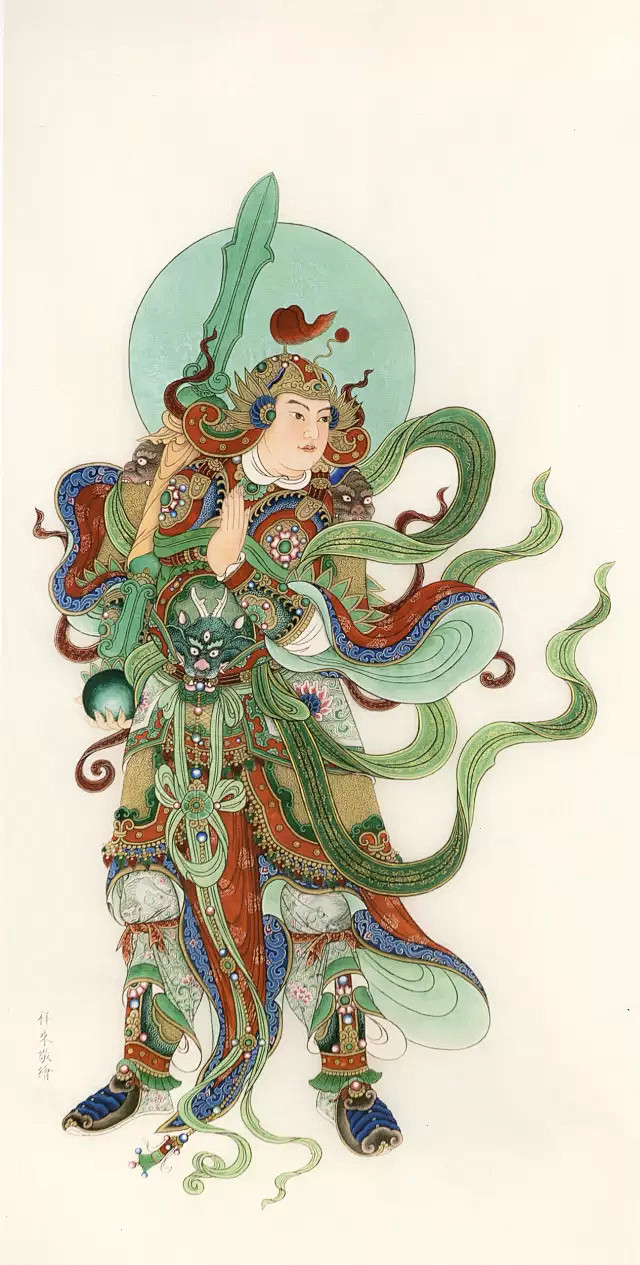 佛教造像作品欣赏李祥来1960年生于北京通州区自幼喜爱绘画1982年开始