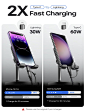 Amazon.com: 2 Pack USB C Cable to USB C to Lightning Cable[2-in-1/6ft][Apple MFi Certified] 60W Type C to Type C Cable PD30W iPhone Charger Cord Fast Charging for iPhone 14 Pro Max Plus 13/12 iPad Samsung Pixel : Electronics