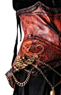 Handcrafted Leather Steampunk Corset