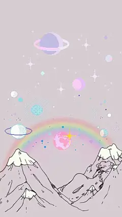 少女心手机壁纸丨从直上云霄的一道粉色开始，我们告别黑白