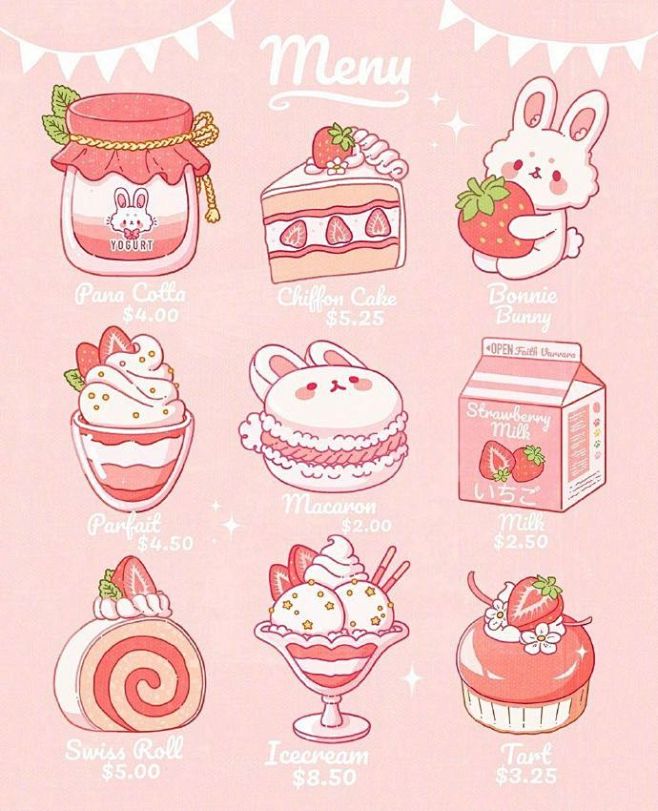 让人幸福的美食手绘插画

ins：fai...