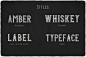 琥珀威士忌字体 Amber Whiskey Typeface_字体下载_海报字体